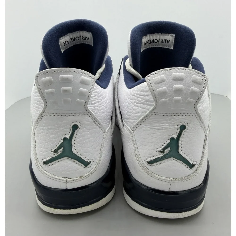 Jordan Air Jordan 4 Retro LS Columbia White/Black Leather 314254-107 Mens Sz 10